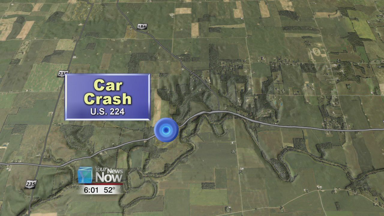 Man in hospital after single vehicle crash
